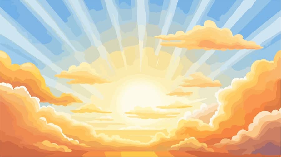 Photo zorgen naar zonneschijn